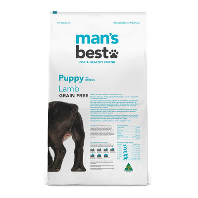 Man’s Best – Premium Grain Free food for Puppies – Lamb