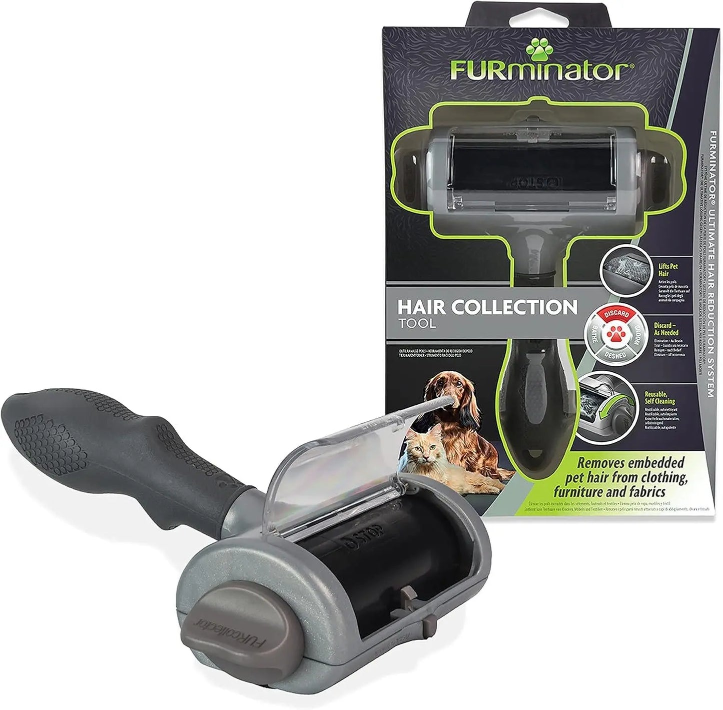 FURminator Hair Collection Tool - Remove Pet Hair from Clothing, Furniture & Fabrics!