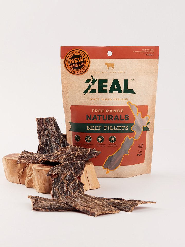 Zeal Free Range Naturals – Beef Fillets, Jerky Treats for Natural Goodness - 70g