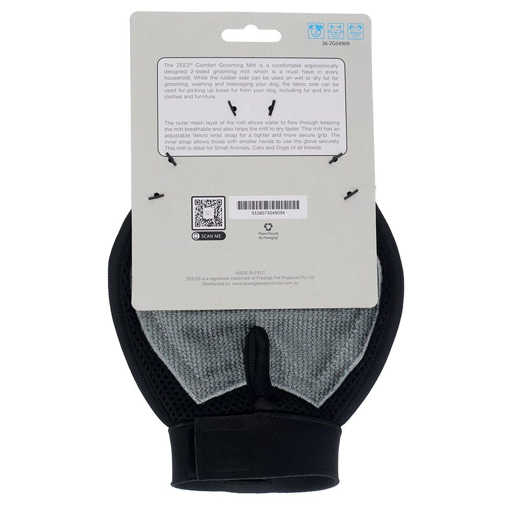 ZEEZ Comfort – 2- Sided Grooming Mitt