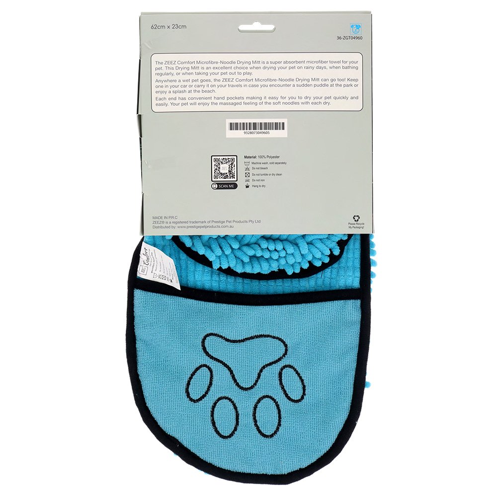ZEEZ Comfort – Microfibre Noodle Drying Mitt