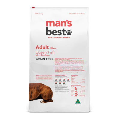 Man’s Best – Premium Grain Free Adult Dog Food – Ocean Fish with Sardines