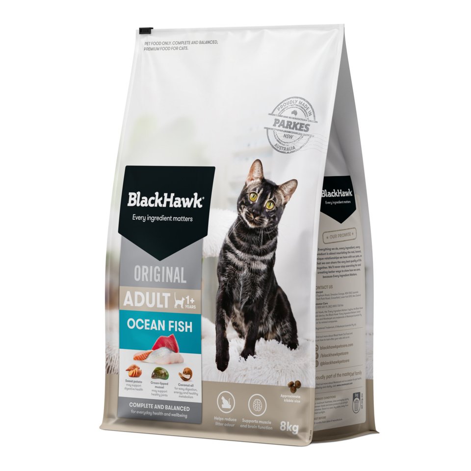Black Hawk Adult Cat Food – Ocean Fish