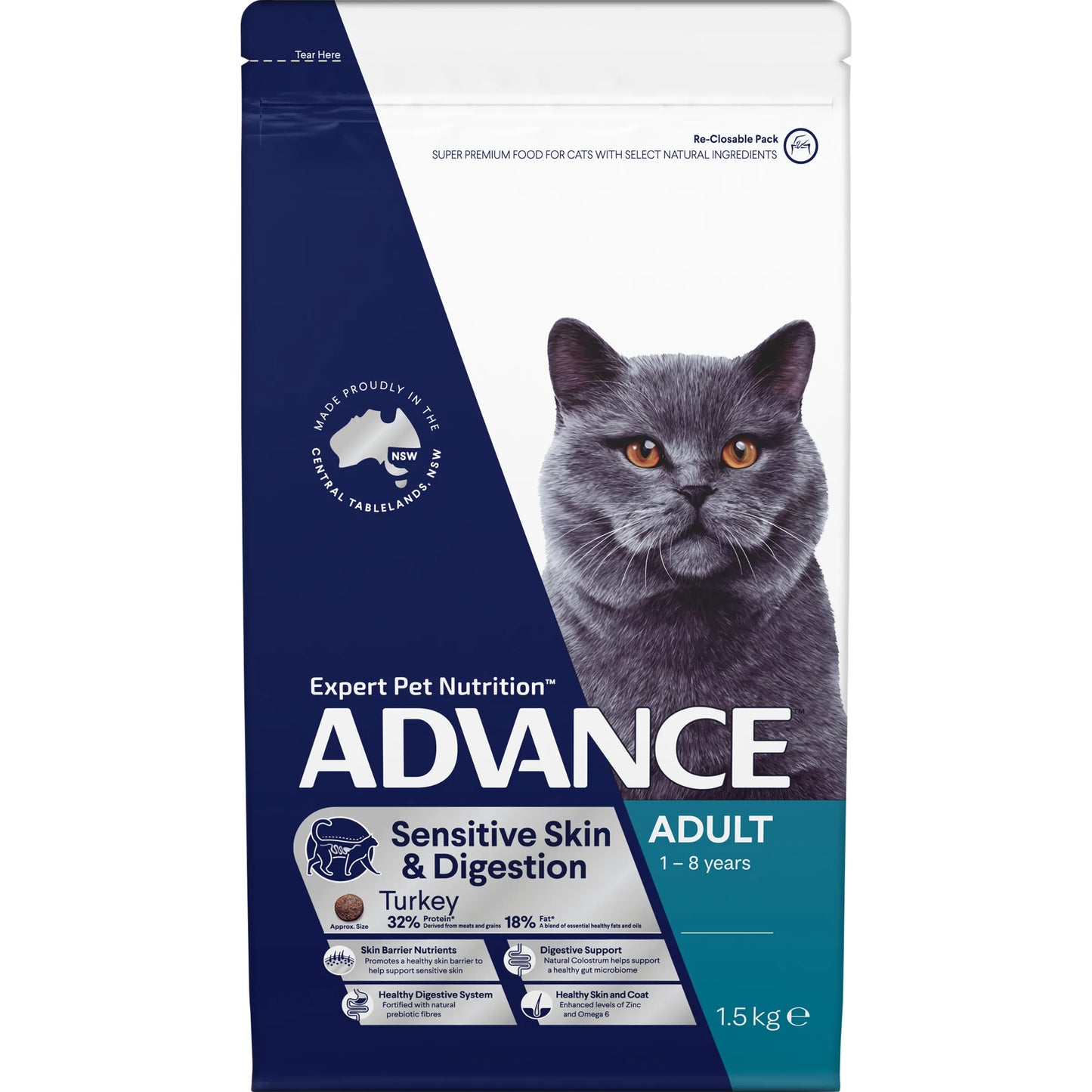 Advance Adult Cat Food – Sensitive Skin & Digestion