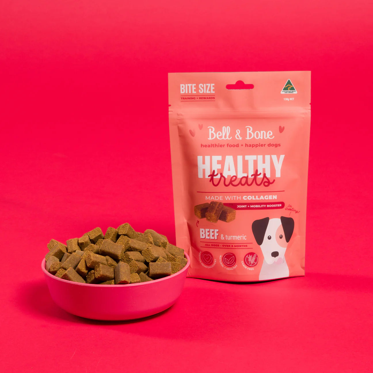 Bell & Bone Healthy Treats Beef (Joint & Mobility) 130G - For Pups Over 6 Months