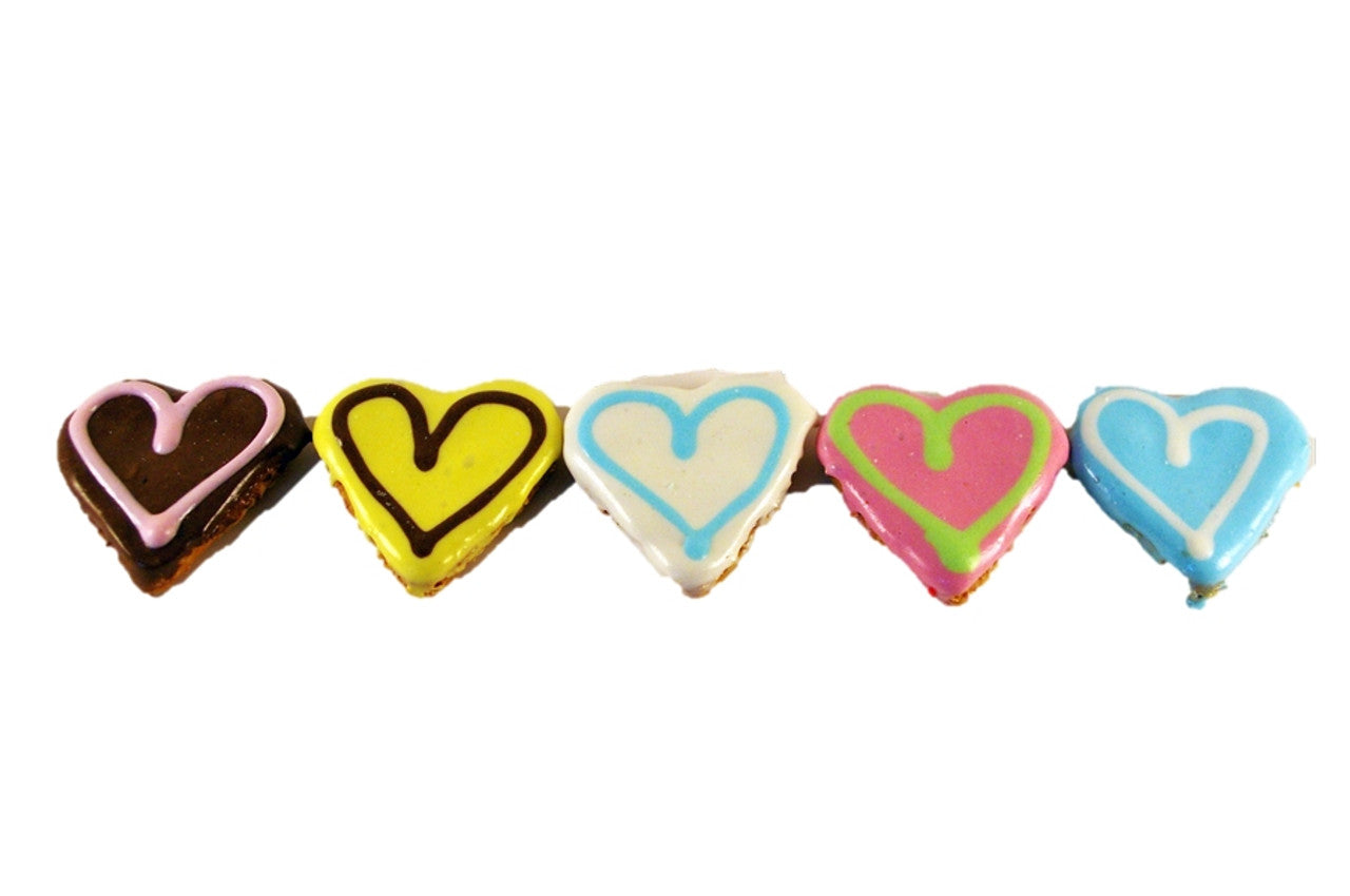 Huds and Toke Dog Treats - Little Doggy Love Hearts - 5 Pieces