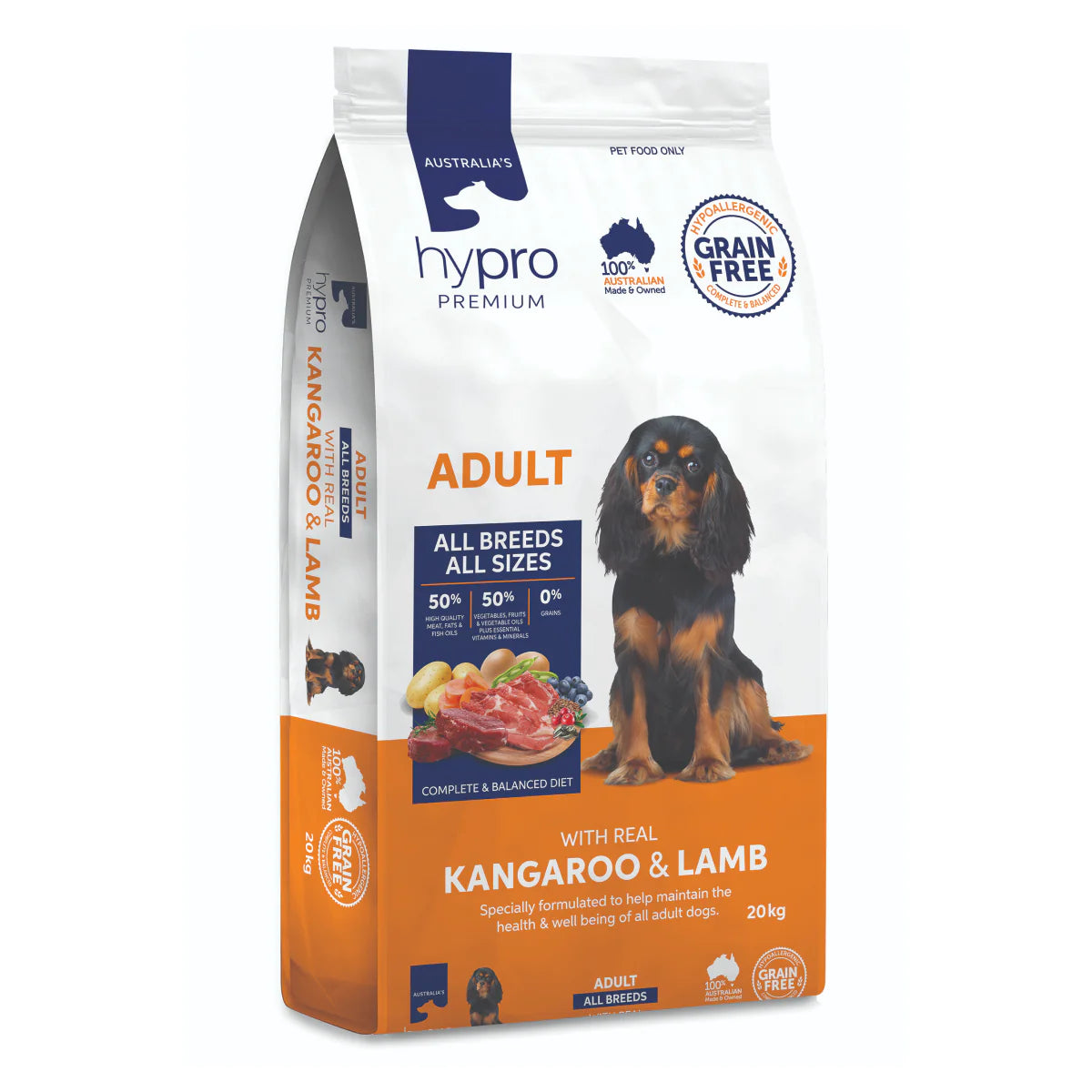 Hypro Premium – Grain Free Adult Dog Food – Kangaroo & Lamb