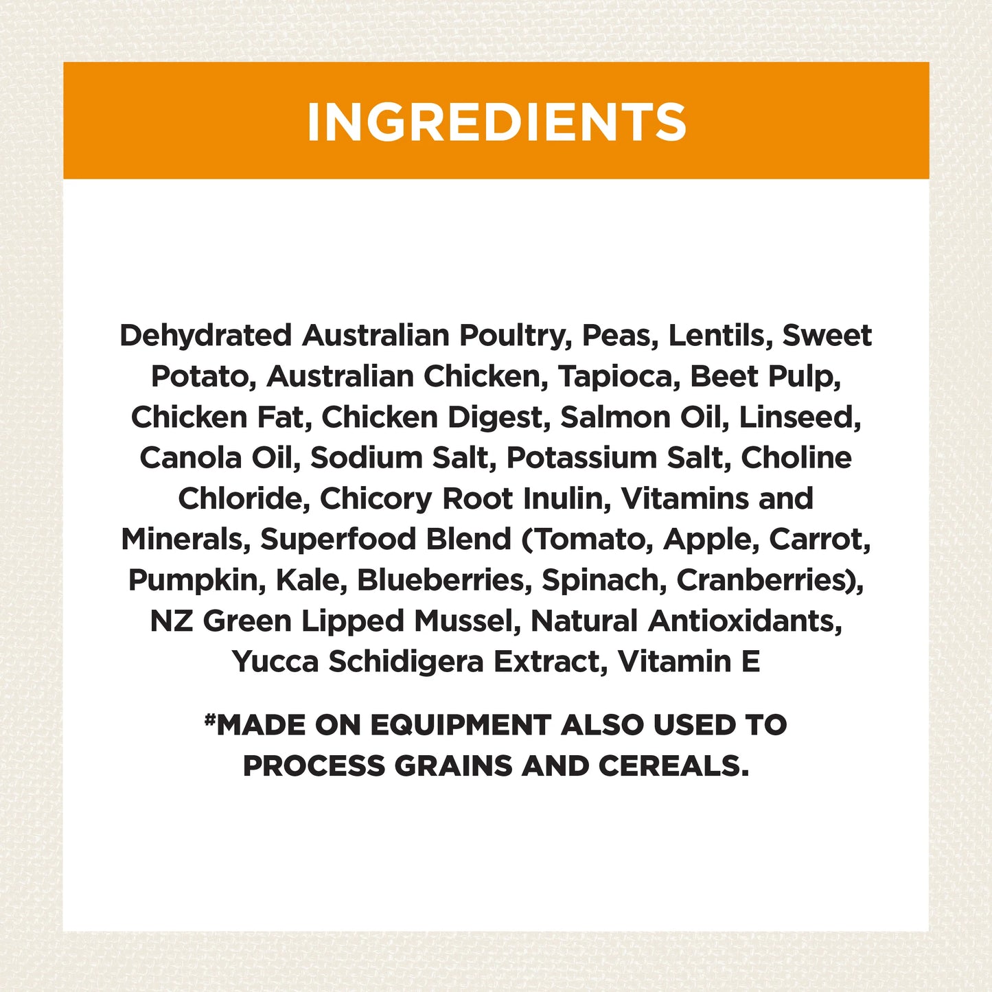 Ivory Coat Grain Free food for Mature Dogs – Chicken