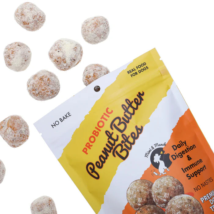 Probiotic Peanut Butter Bites Natural Dog Treats 150g