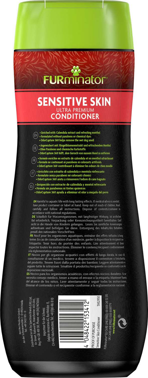 FURminator Sensitive Skin Ultra Premium Conditioner with Calendula Extract and Menthol