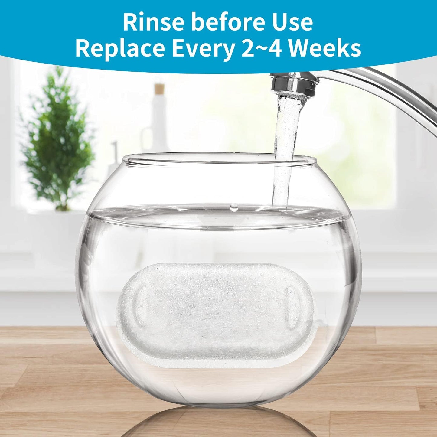 16 Pack Replacement Filters for Pet Water Fountain
