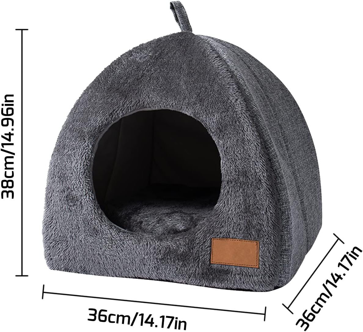 Igloo Cave Bed for Cats & Kittens with Removable Washable Cushion