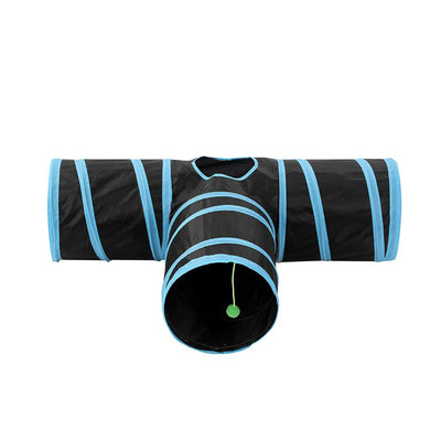 Tri-Tunnel Collapsible Stimulation Tent for Cats and Kittens
