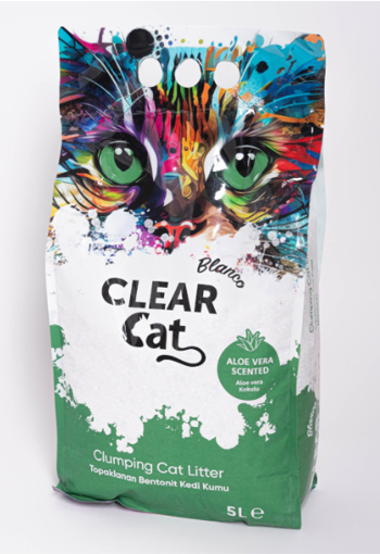 5L ClearCat Blanco Bentonite Clay Cat Litter - Aloe Vera