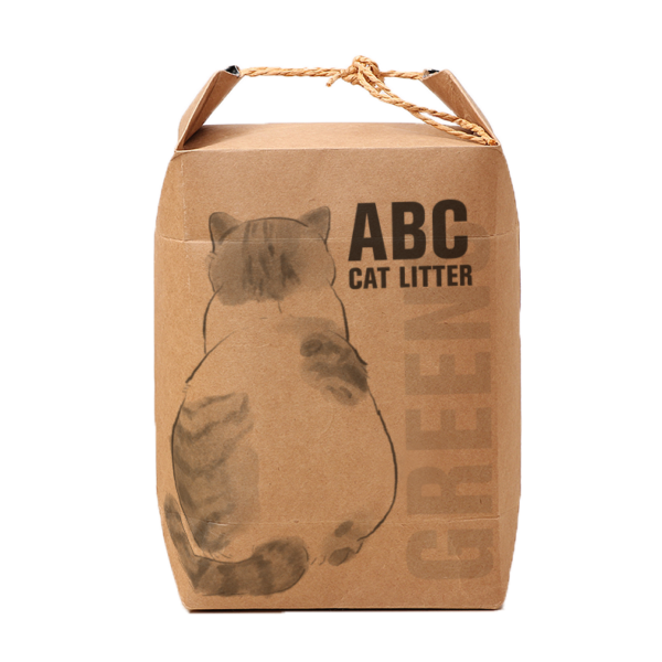 6 X 4KG ABC Vegan Biodegradable Pea Fiber Cat Litter - 'Greens' Scent