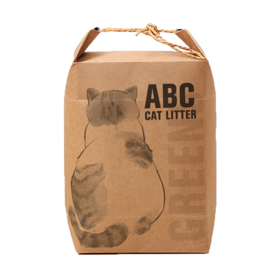 6 X 4KG ABC Vegan Biodegradable Pea Fiber Cat Litter - 'Greens' Scent