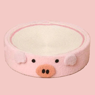 41cm Cute Pink Pig Cat Scratching Basin and Lounger