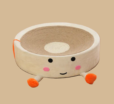 41cm Cute White and Pink Chibi Maruko-Chan Cat Scratching Basin and Lounger