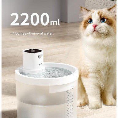 2.2L Wireless Automatic Pet Water Fountain With Motion Sensor