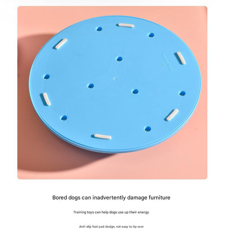 Interactive Puzzle Feeder - IQ Training & Slow Feeder with Anti-Skid Base (Red)