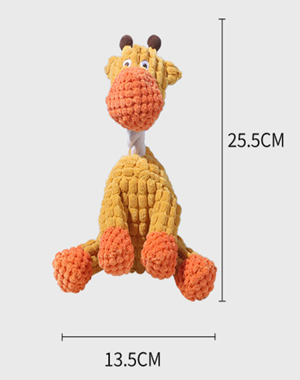 Plush Squeaky Giraffe Toy - A Cute & Cuddly Friend for Your Dog