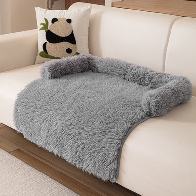 Plush & Stylish Non Slip Sofa Protector 75x75cm - Grey