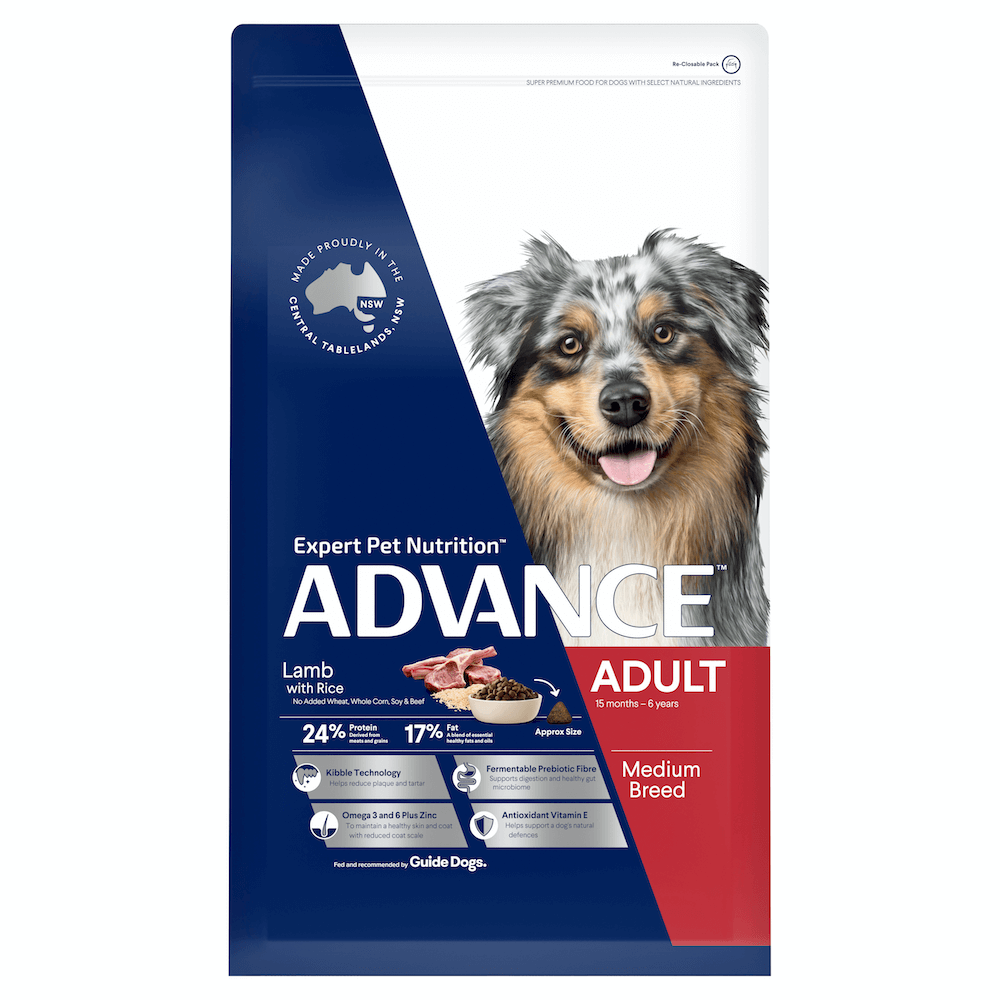 Advance Adult Dog Food for Medium Breeds – Lamb