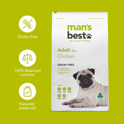 Man’s Best – Premium Grain Free Adult Dog Food – Chicken
