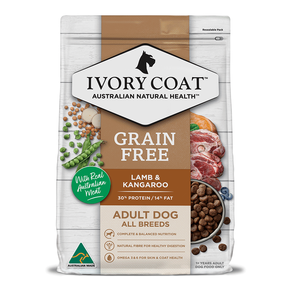 Ivory Coat Grain Free Adult Dog Food – Lamb & Kangaroo