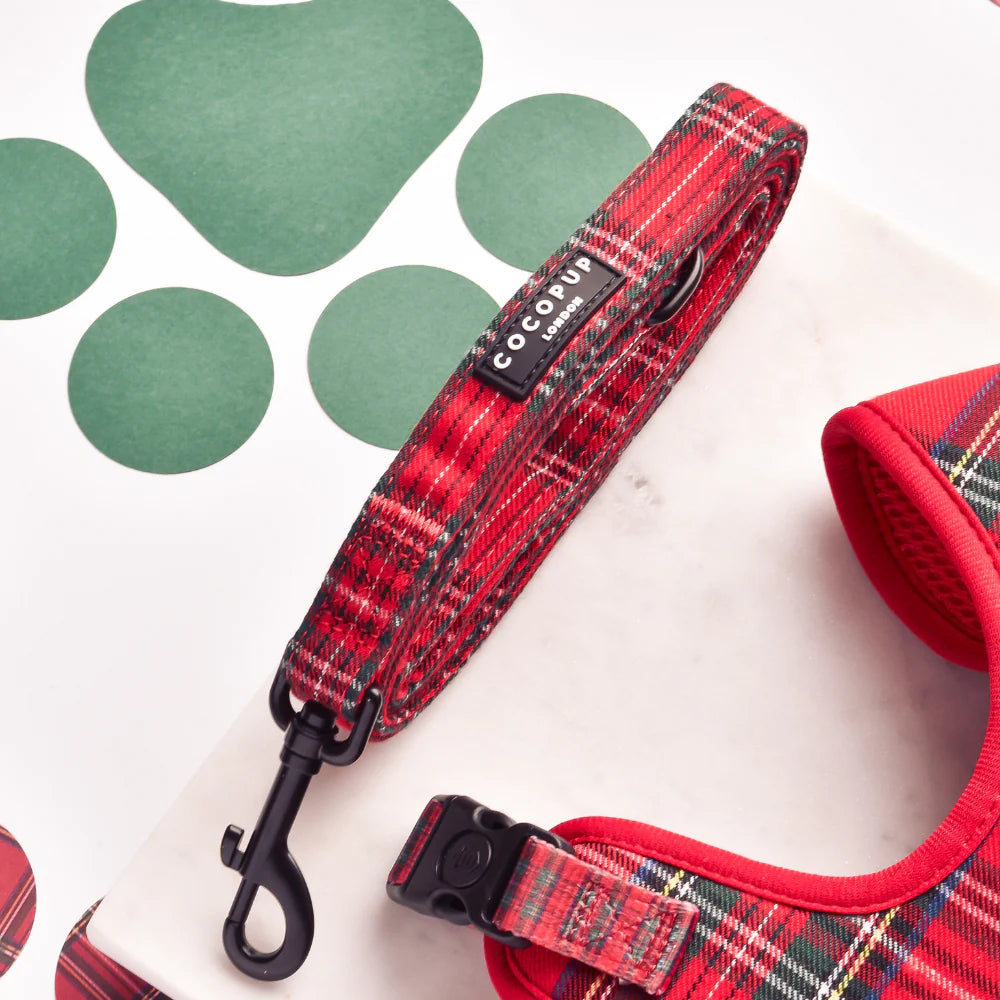 Cocopup London – Dog Lead with Padded Handle – Tartan
