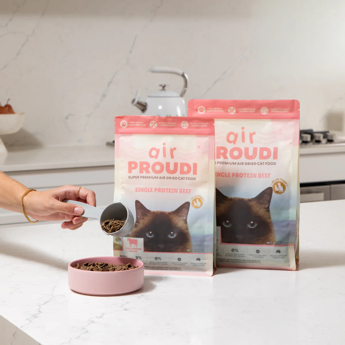 Proudi Super Premium Air Dried Cat Food – Single Protein Beef