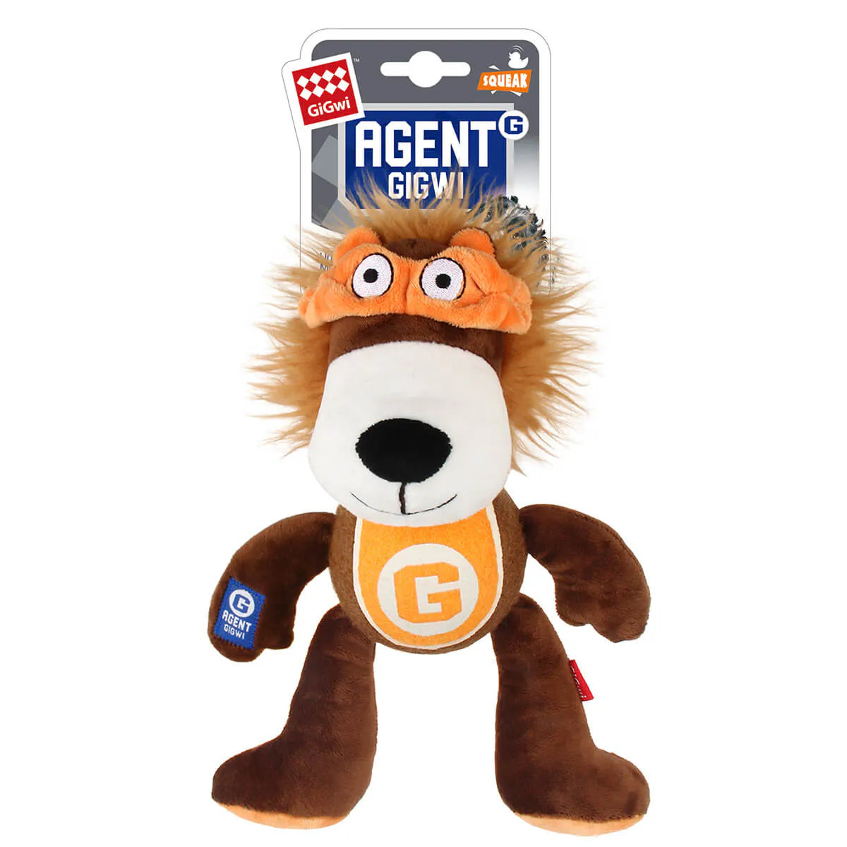 GiGwi Agent GiGwi Plush Lion with Tennis Ball Belly - Great for Indoor Playtime!