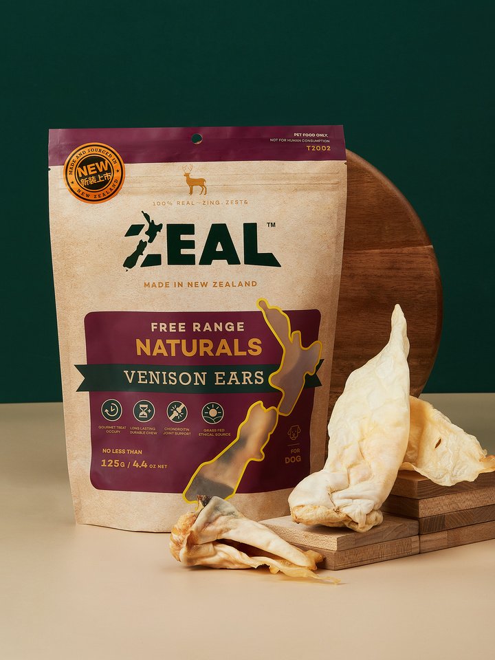 Zeal Free Range Naturals – Venison Ears Rich in Natural Chondroitin - 125g