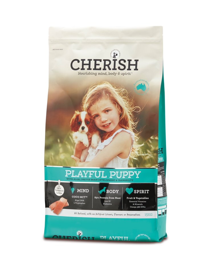 Cherish – Playful Puppy Dog Food - Carefully Balanced for Growing Pups