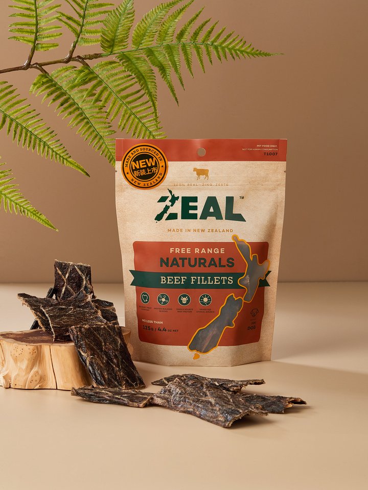 Zeal Free Range Naturals – Beef Fillets, Jerky Treats for Natural Goodness - 70g