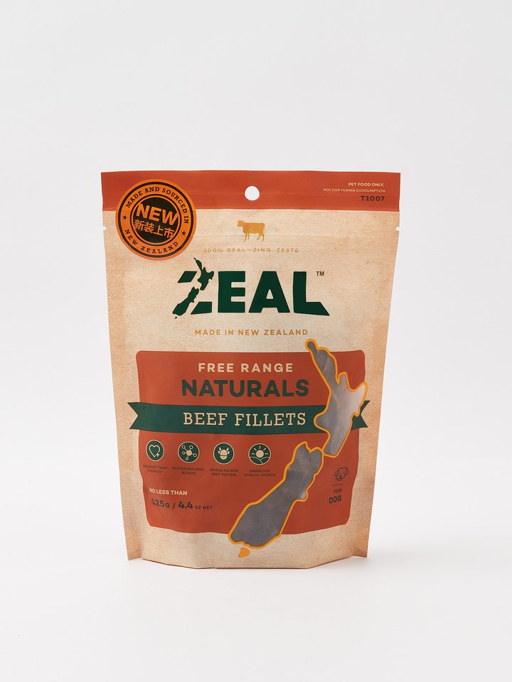 Zeal Free Range Naturals – Beef Fillets, Jerky Treats for Natural Goodness - 70g