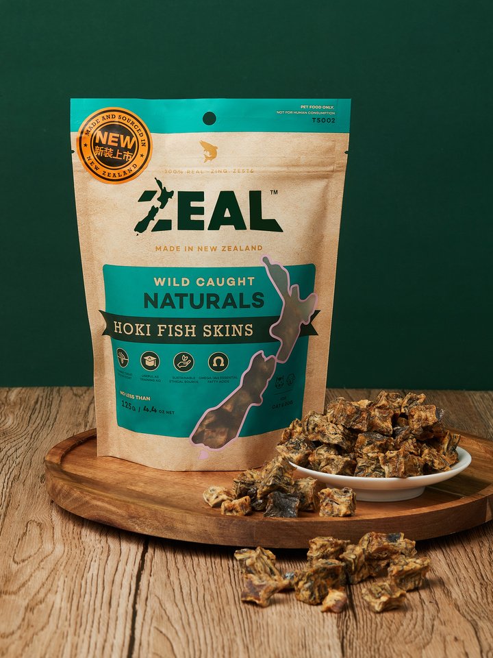 Zeal Wild Caught Naturals - Hoki Fish Skins - High in Omega 3 Fatty Acids 125g
