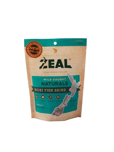 Zeal Wild Caught Naturals - Hoki Fish Skins - High in Omega 3 Fatty Acids 125g