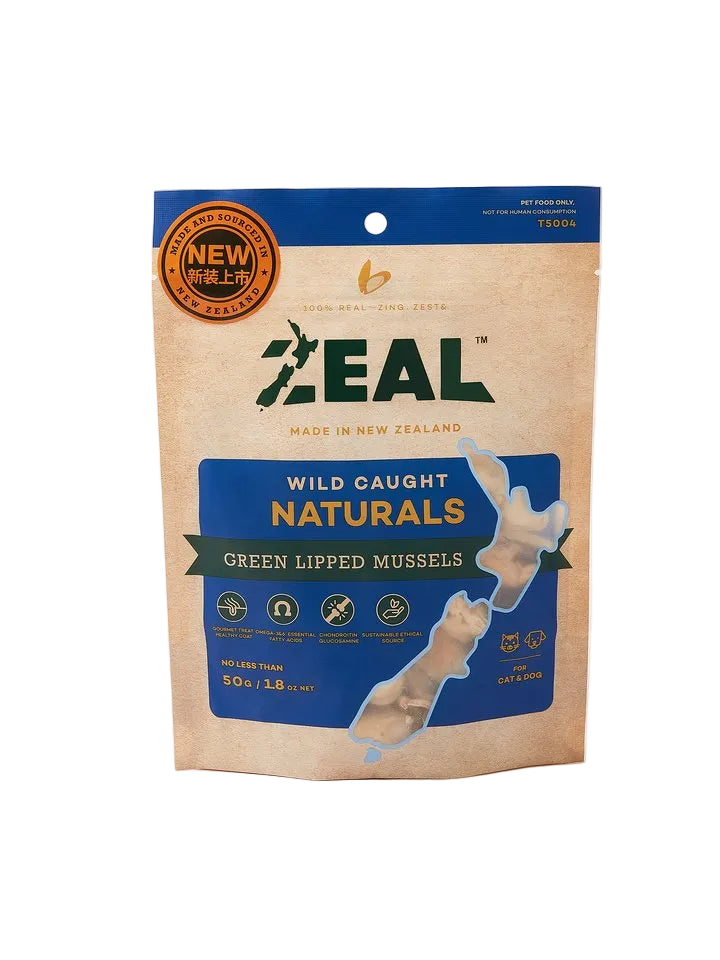 Zeal Wild Caught Naturals - Green Lipped Mussels with Glucosamine 50g