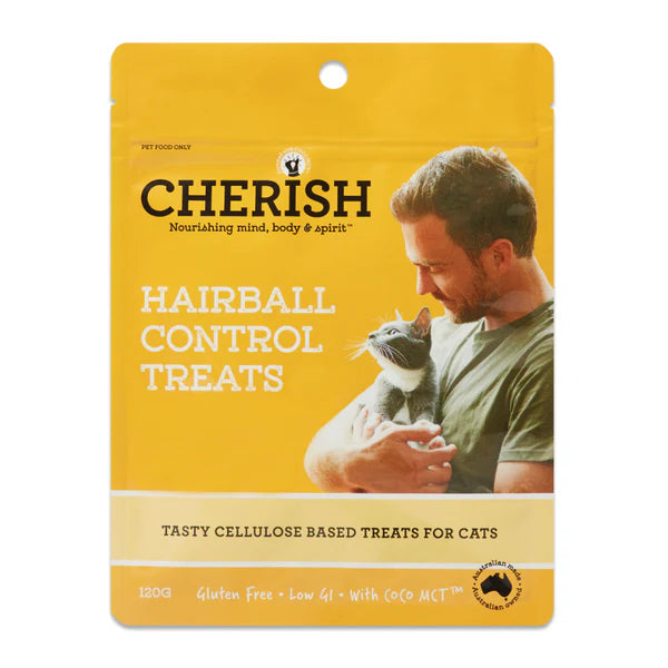 Cherish – Tasty Hairball Control Treats for Cats 120g