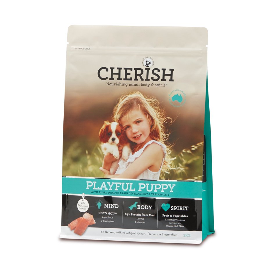 Cherish – Playful Puppy Dog Food - Carefully Balanced for Growing Pups