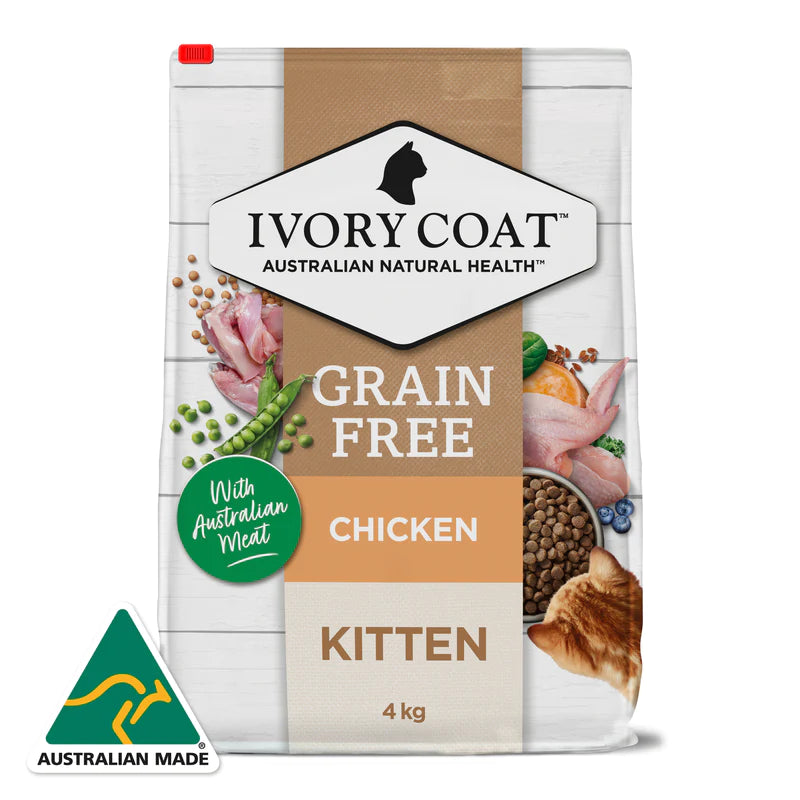 Ivory Coat Grain Free Kitten Kibble – Chicken