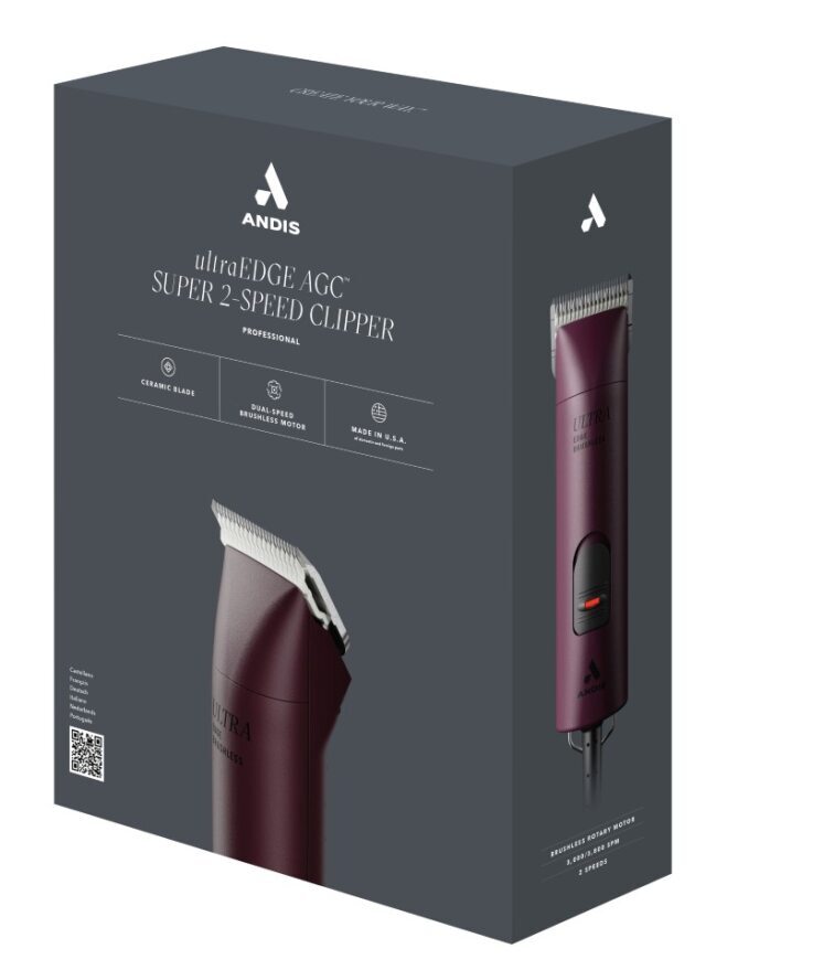 Andis UltraEdge AGC – Super 2-Speed Clipper – Burgundy