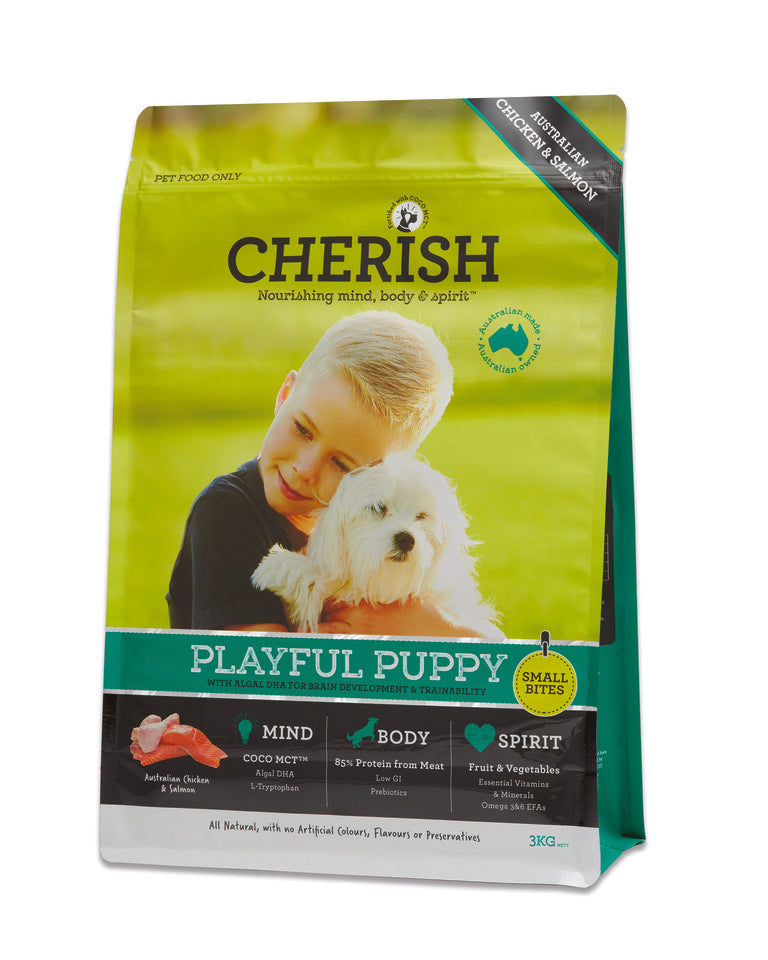 Cherish - Playful Puppy Small Bites Dog Food – Fuel your Puppys Day the Right Way