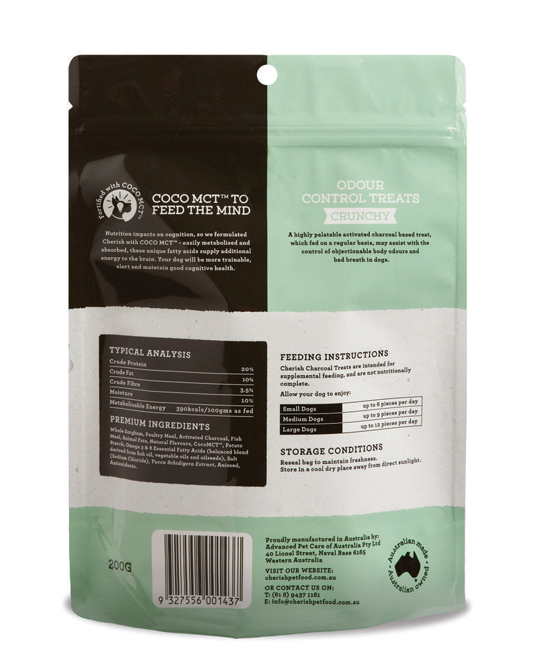 Cherish – Odour Control Dog Treats - Tasty Charcoal Treat for Bad Breath!