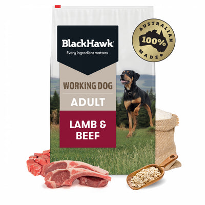 Black Hawk Working Dog – Lamb & Beef 20kg