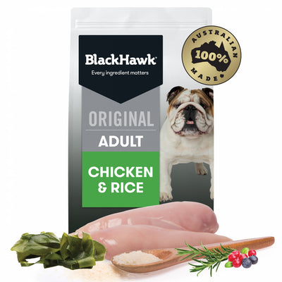 Black Hawk Adult Dog Food – Chicken & Rice