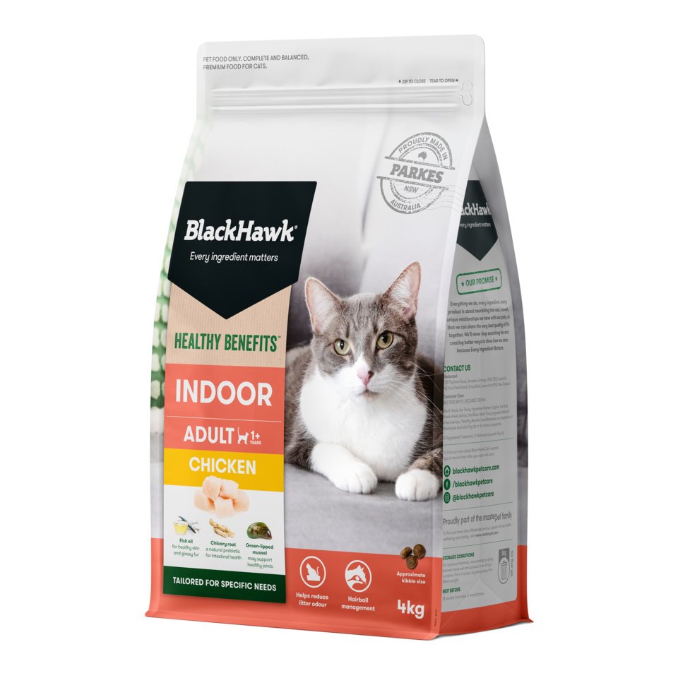 Black Hawk Adult Cat Food - Healthy Benefits for Indoor Cats - Chicken