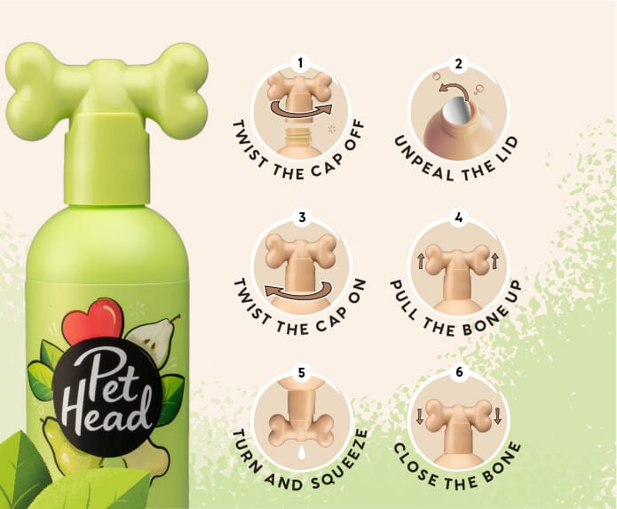 Pet Head Mucky Pup Natural Prickly Pear Shampoo, Conditioner and Spray for Puppies