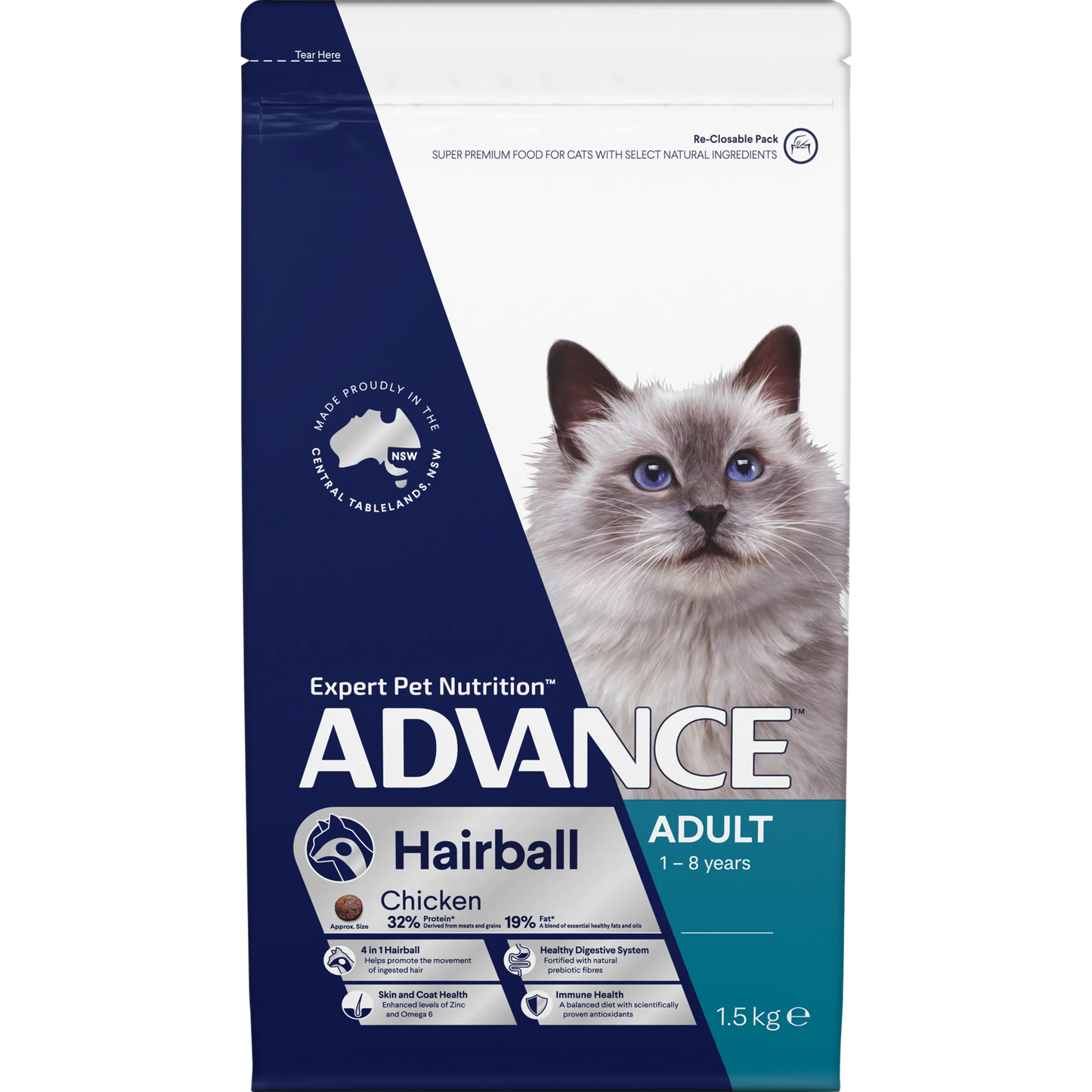 Advance Adult Cat Food – Hairball